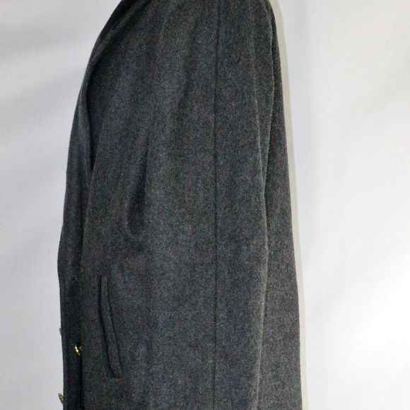 Vtg DAVID BENJAMIN Collection Heather Wool Coat Sz 14 US Women - Picture 7 of 8